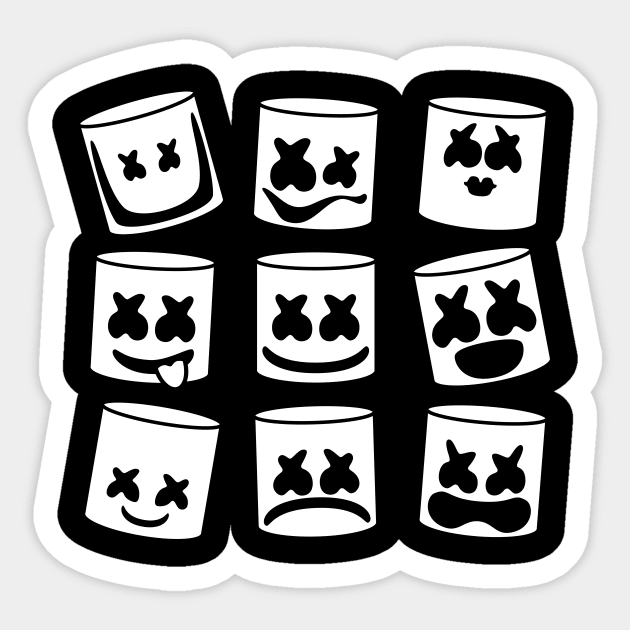 Marshmello Expressions Sticker by nabakumov